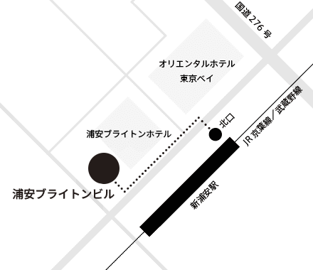 新浦安オフィス ブライトンビル  地図